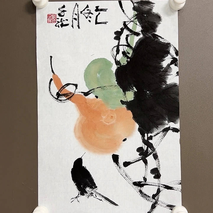 国画郭千龙   手绘原创