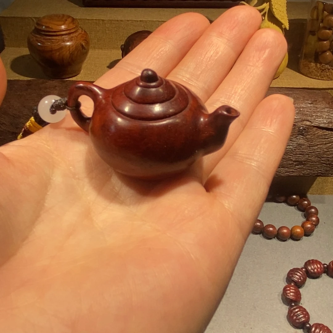 檀香紫檀（小叶紫檀）把把壶