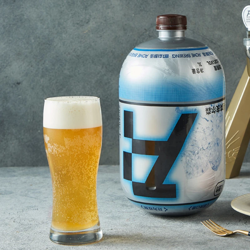 【36斤装】即刻酿造超爽皮尔森精酿啤酒3L酒炮大容量整箱不带酒架