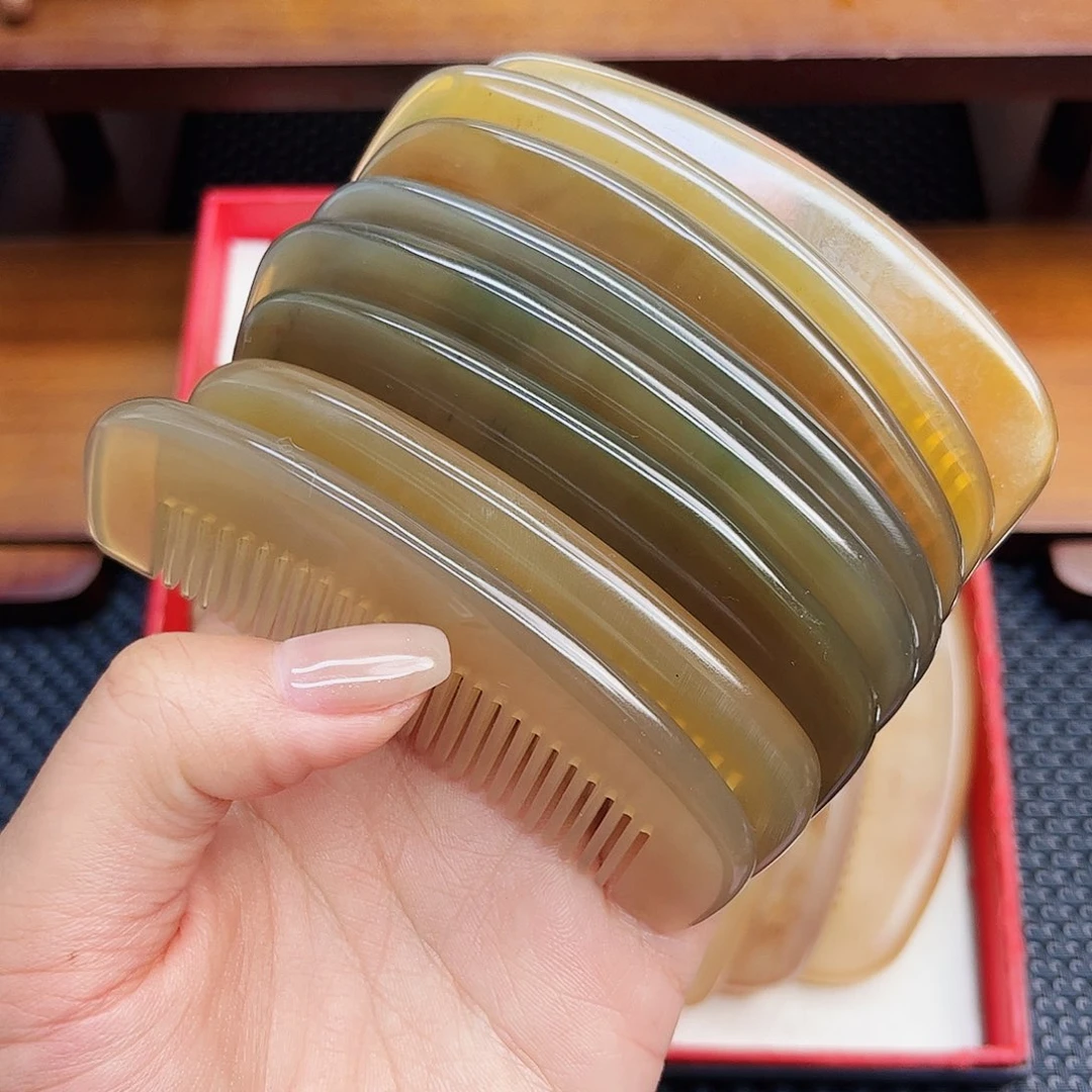 纯牛角手工制作牛角梳