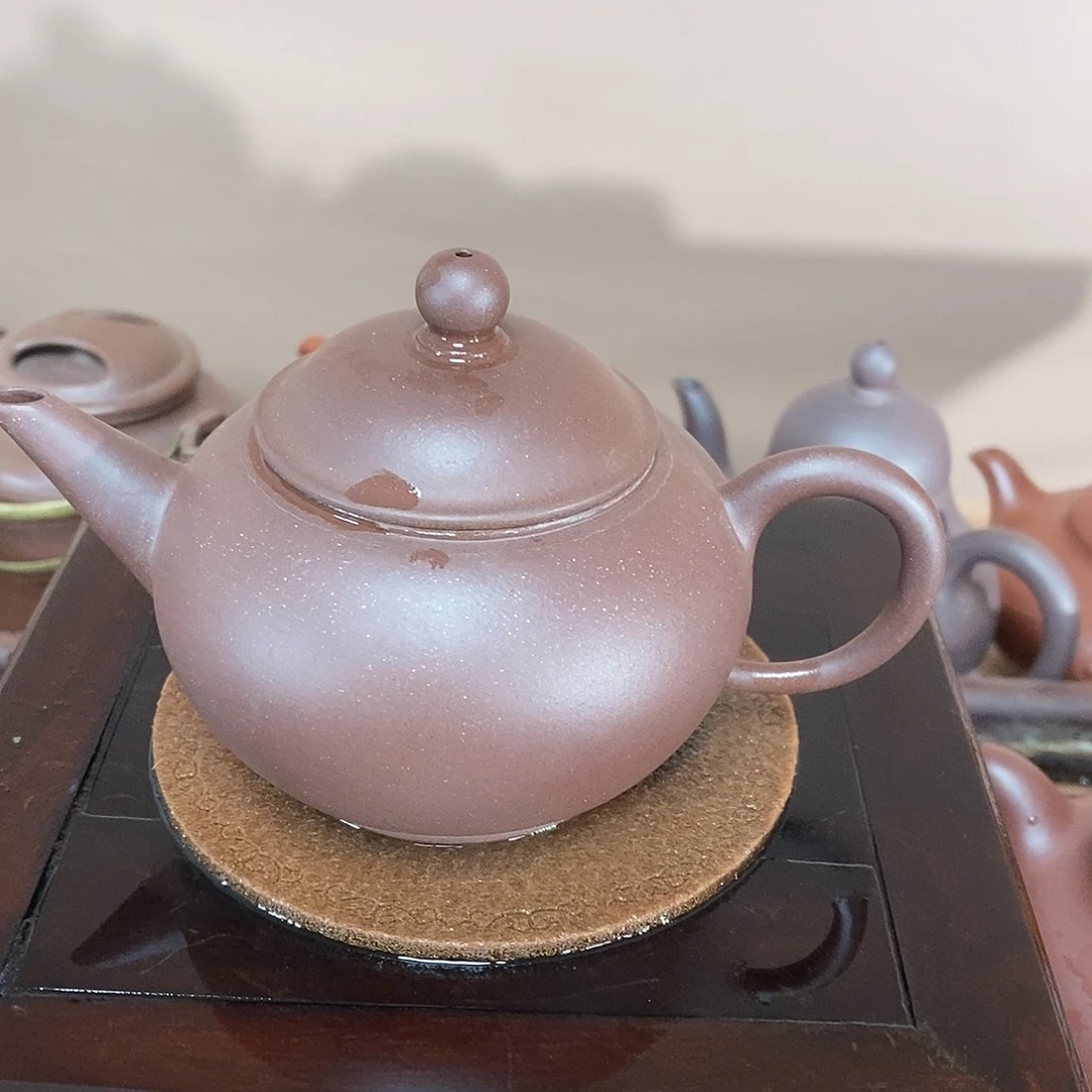 紫砂茶壶高端180cc紫泥水平