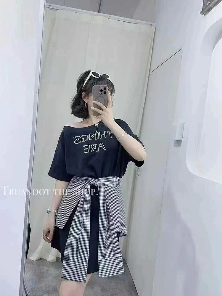 6078-31652 轻奢字母设计收腰显瘦女士连衣裙