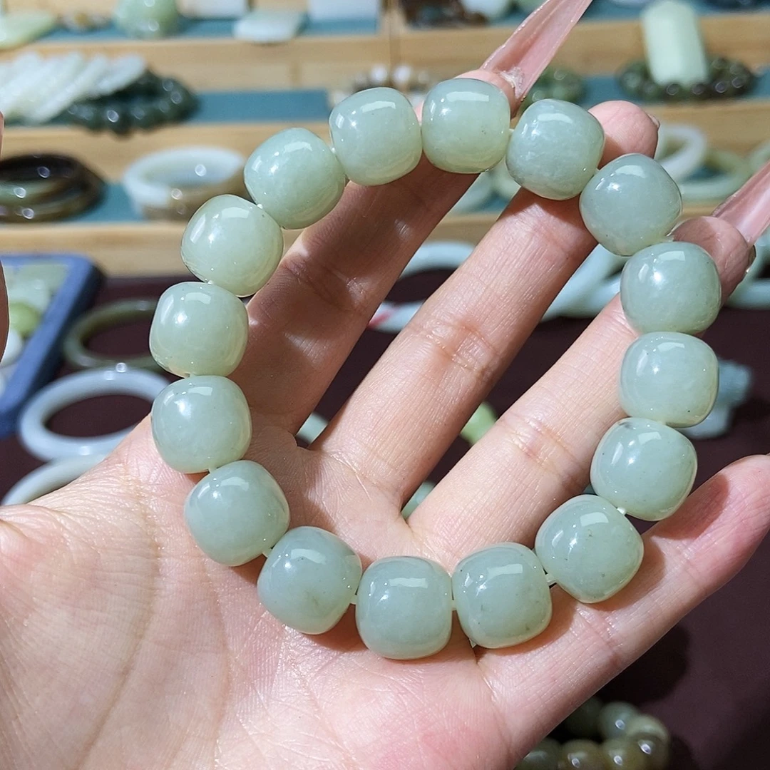 和田玉未镶嵌手链