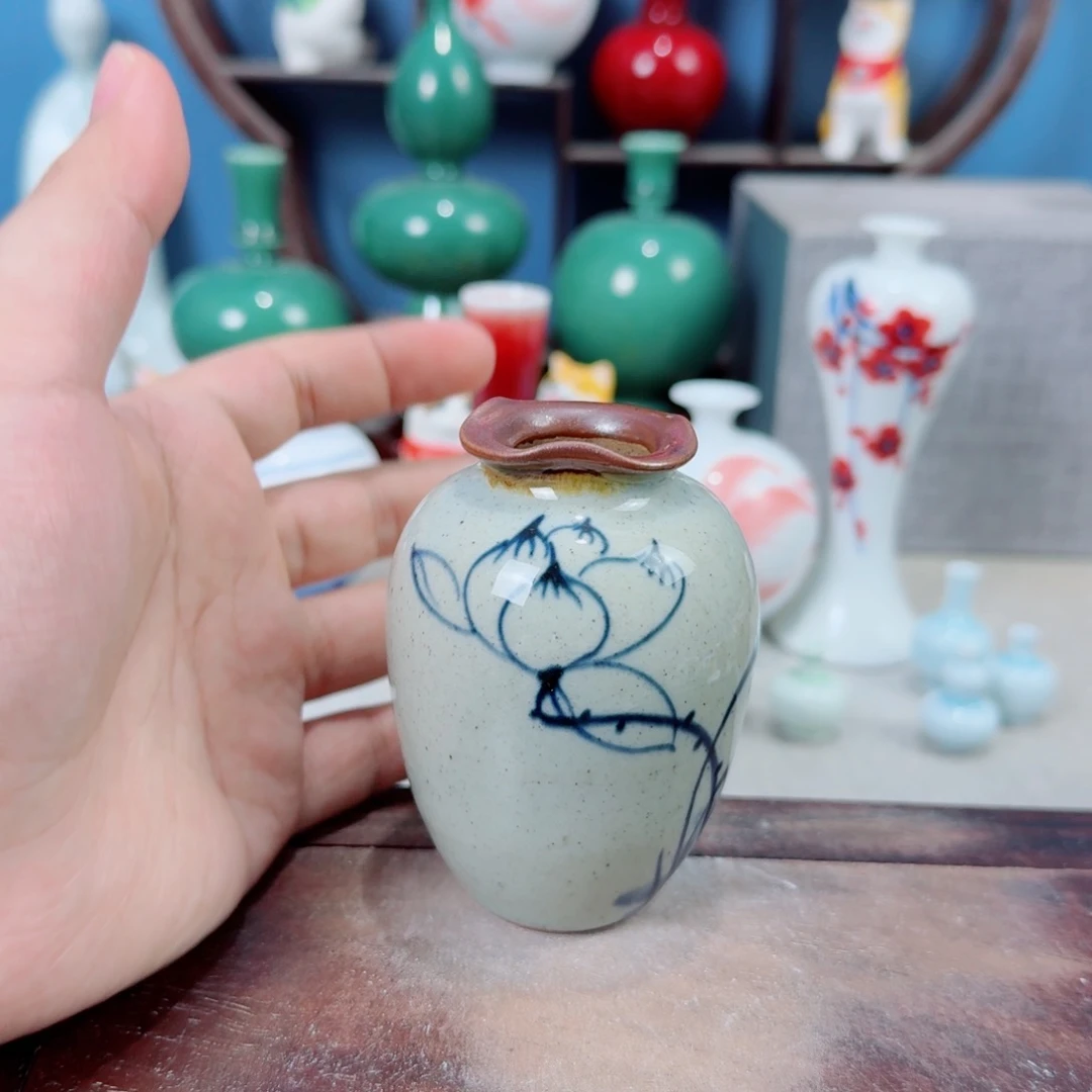 陶瓷手工小花器摆件