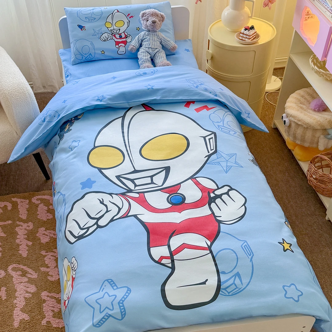 A类幼儿园被子三件套奥特曼儿童纯棉六件套宝宝入园午睡四季通用