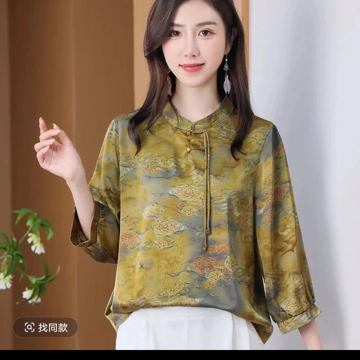 夏季国风妈妈装短袖小衫裙子裤子901-1000号