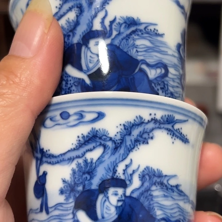 用***华瓷片青花瓷器青花瓷器