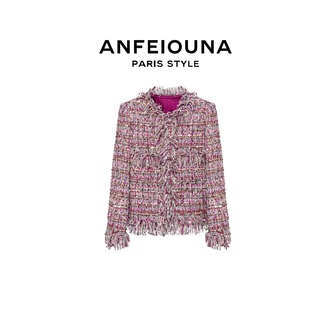 2025新款朗姆红茶晨锐小香风外套6591