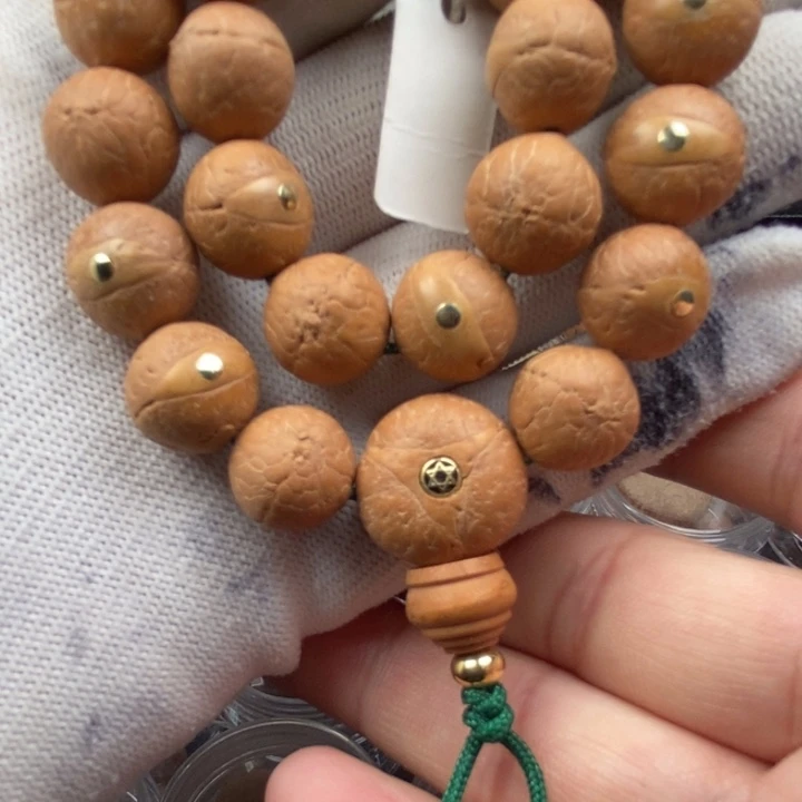 凤眼菩提手串13mm粉红皮27颗