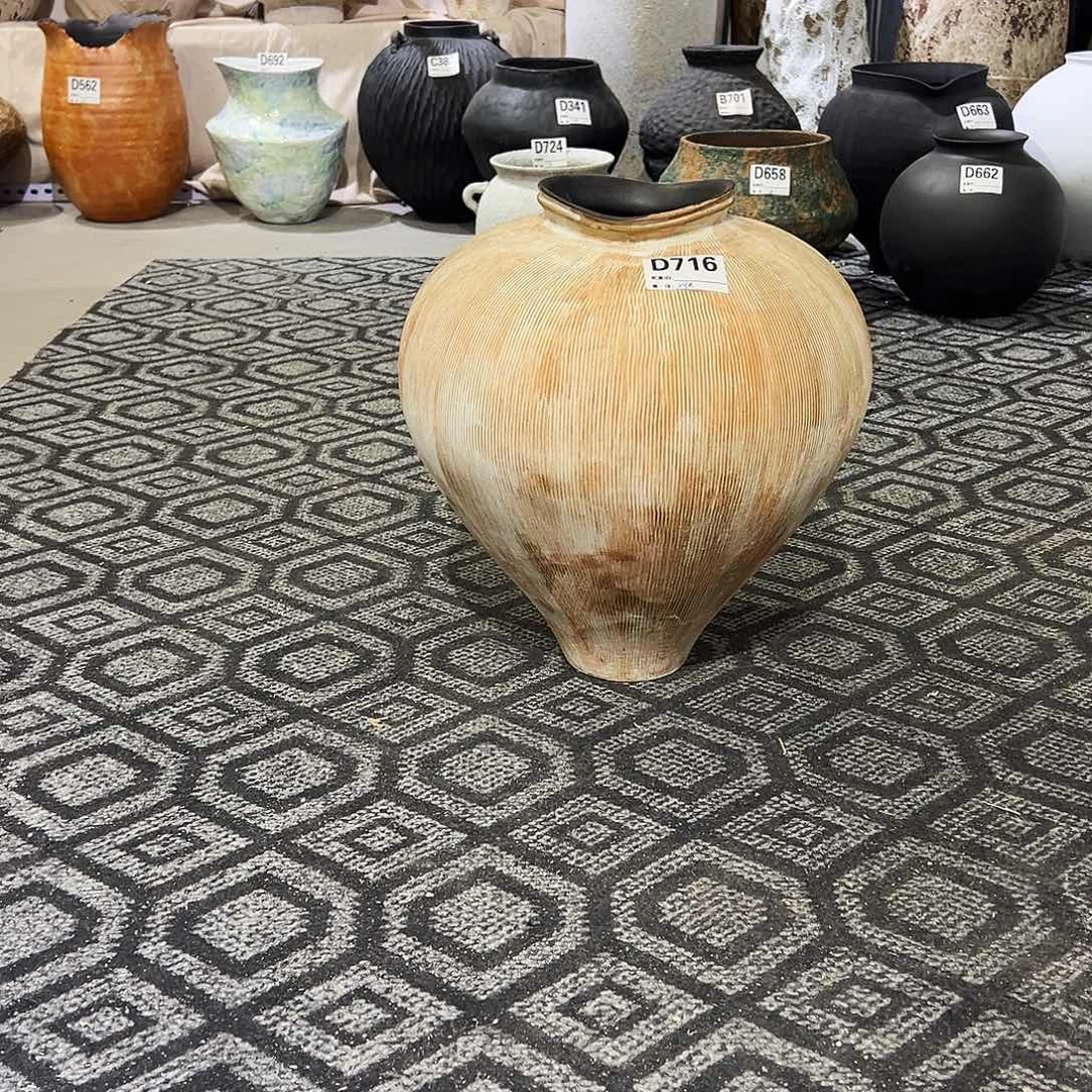 瓶D716高36口10陶瓷花瓶无孔