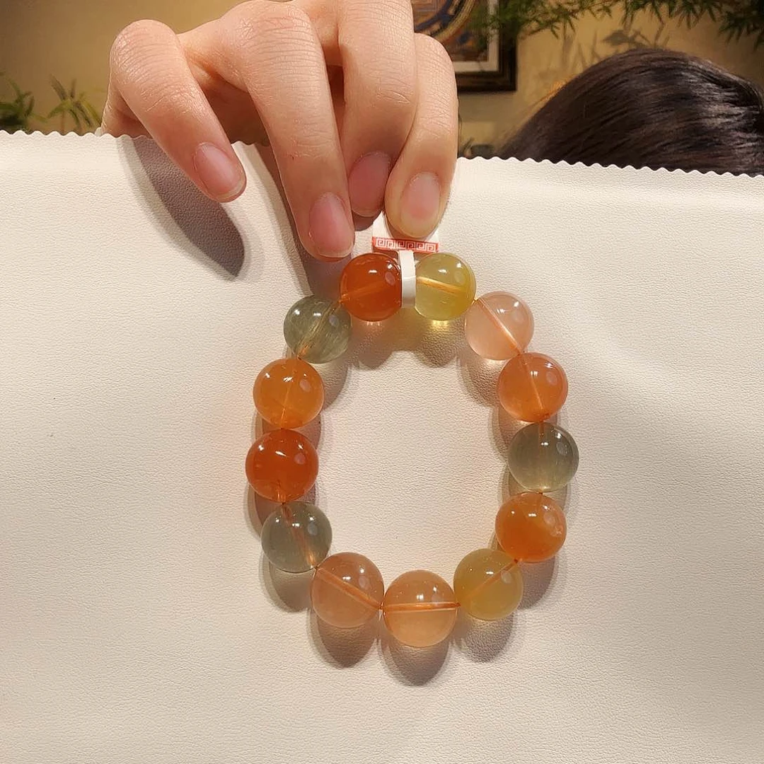 水晶手链未镶嵌兔毛