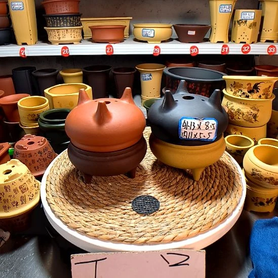 宜兴紫砂花盆13468