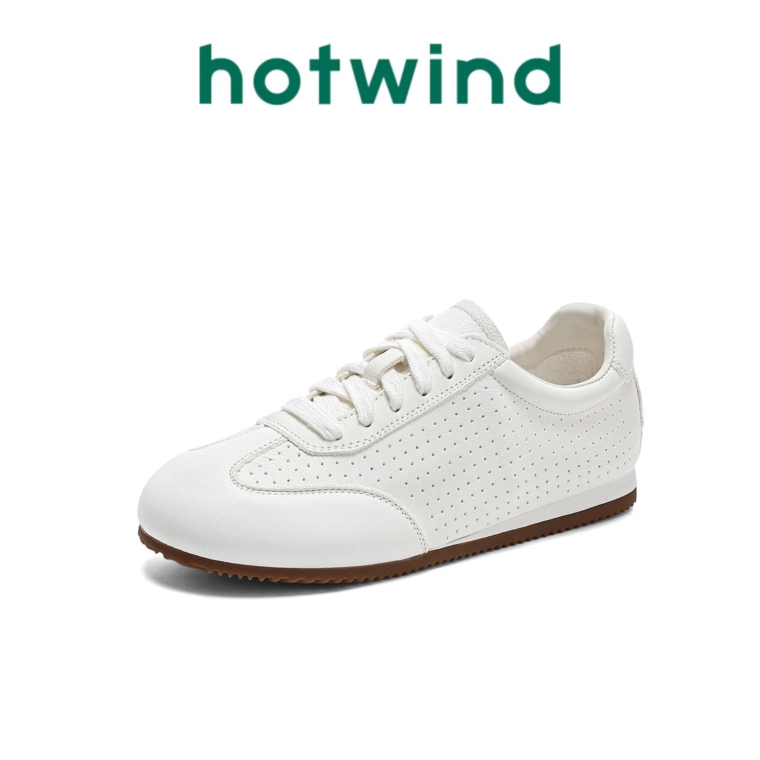 Hotwind/热风透气百搭休闲鞋厚底阿甘德训休闲运动平底阿甘潮板鞋