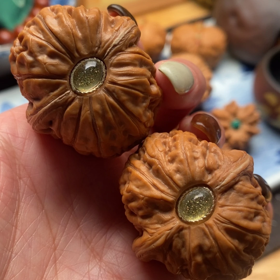 文玩核桃把件41尺寸全品平谷元宝