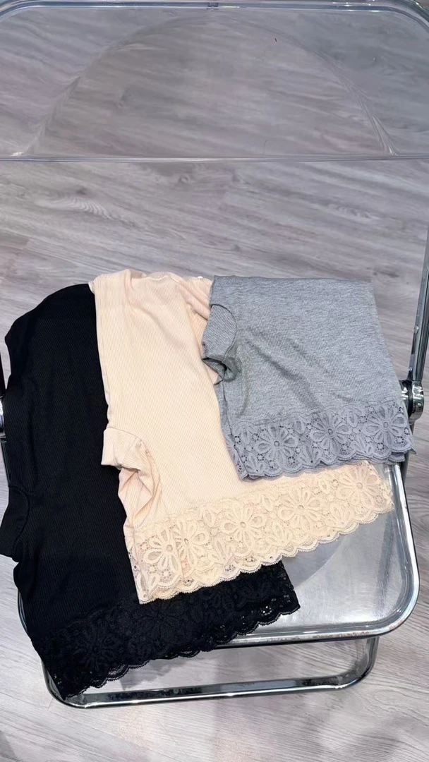 一组两条2025夏季新款蕾丝花边安全短裤