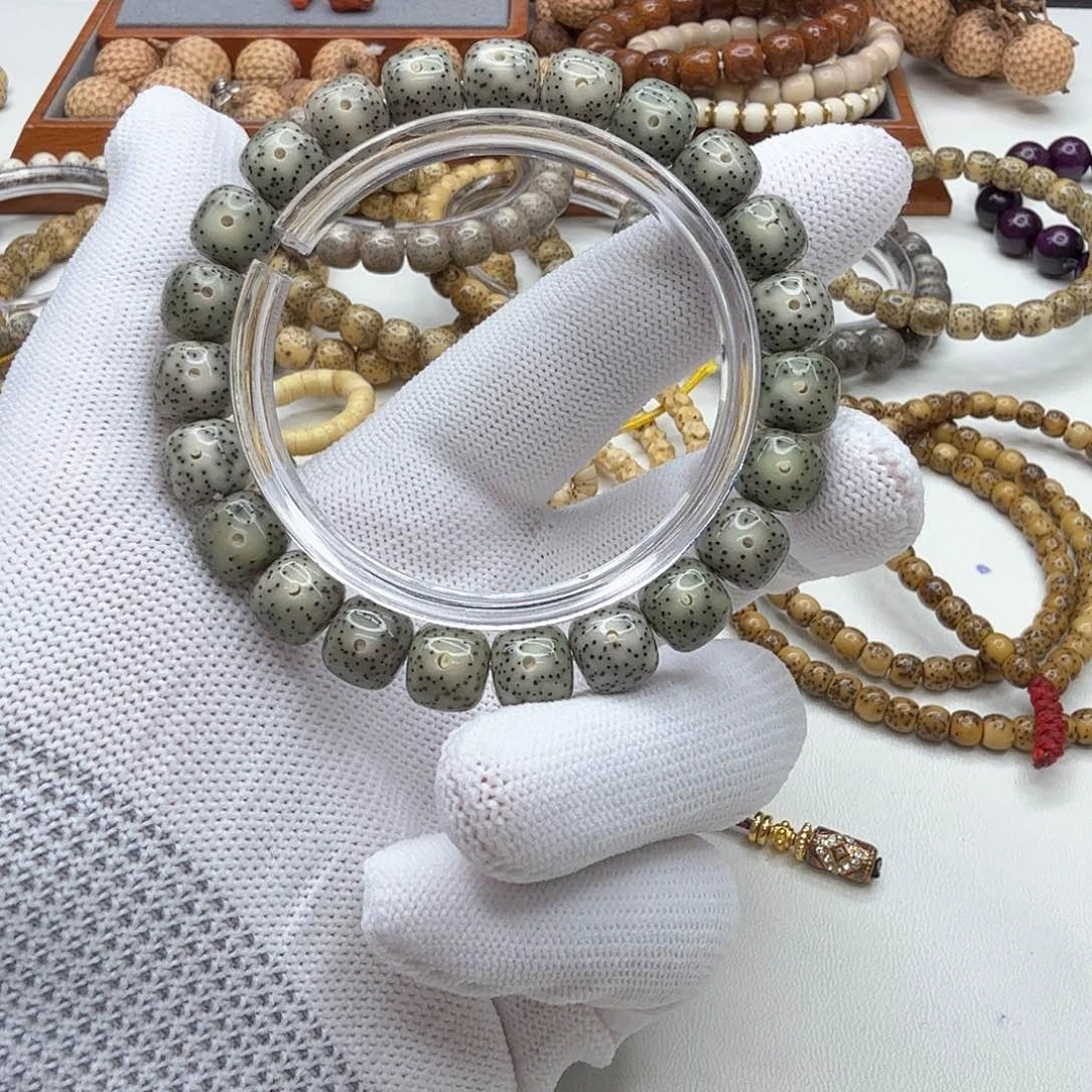 星月菩提手串2钻石青瓷石玉星月10左右单圈