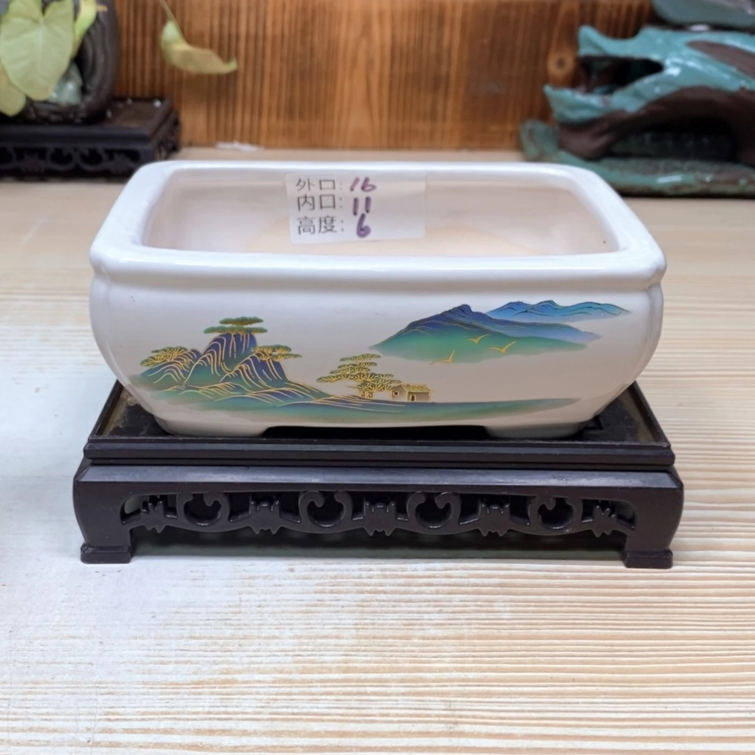 紫砂花盆陶瓷艺术花盆陶瓷