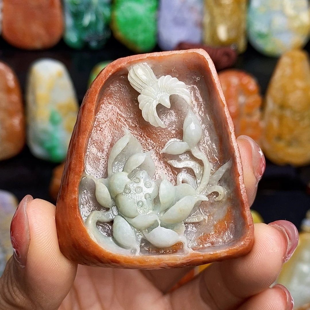 定制翡翠未镶嵌翡翠A货一物一证福利款