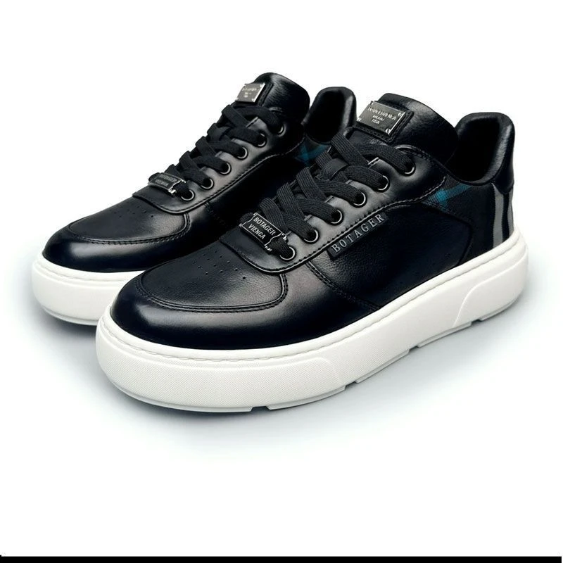 网红直播间同款舒适休闲鞋2025夏季新款板鞋男士厚底增高废土风男