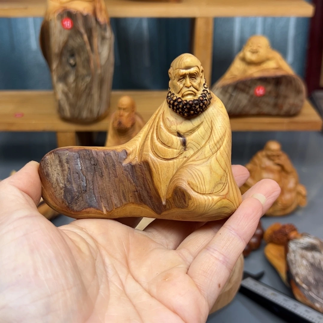 柏木崖柏木摆件手把件35