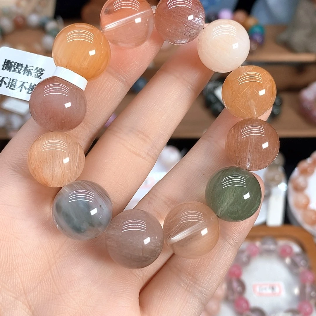笛***芸未镶嵌手链水晶天然水晶手串
