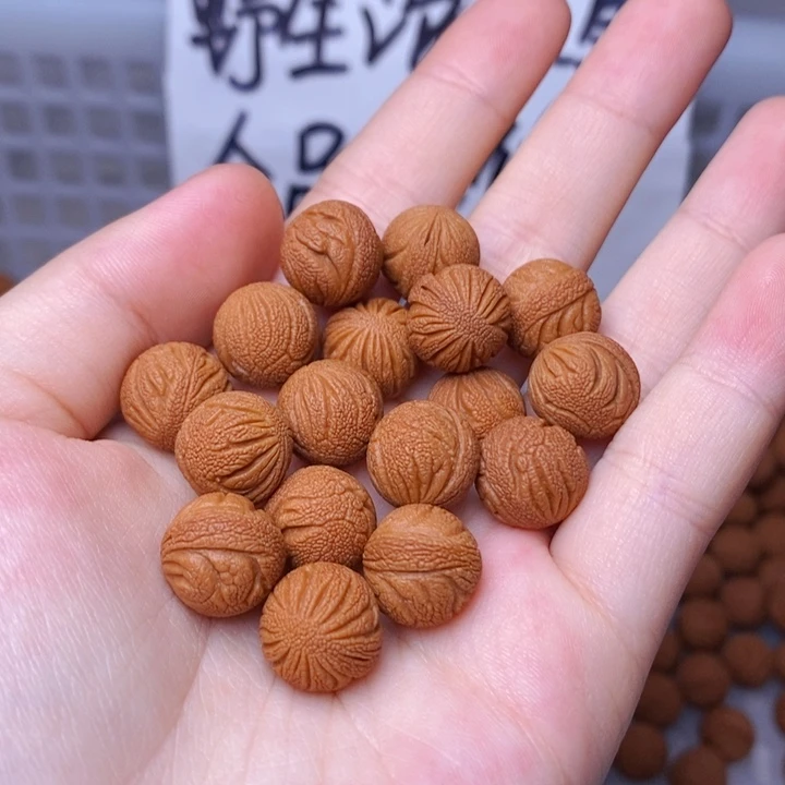 手串桃核野生满天星 11mm左右 20颗 （不打孔）