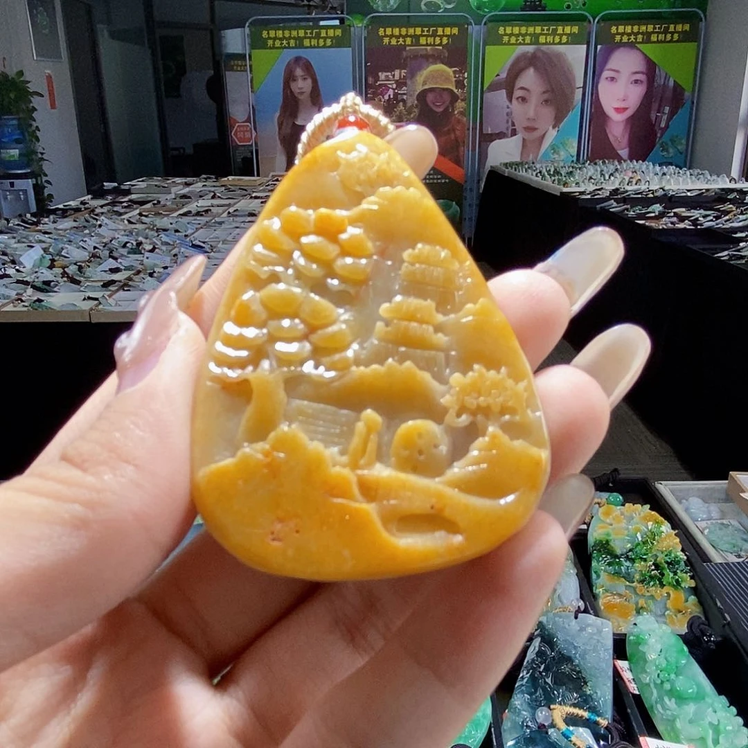 颈饰未镶嵌翡翠翡翠