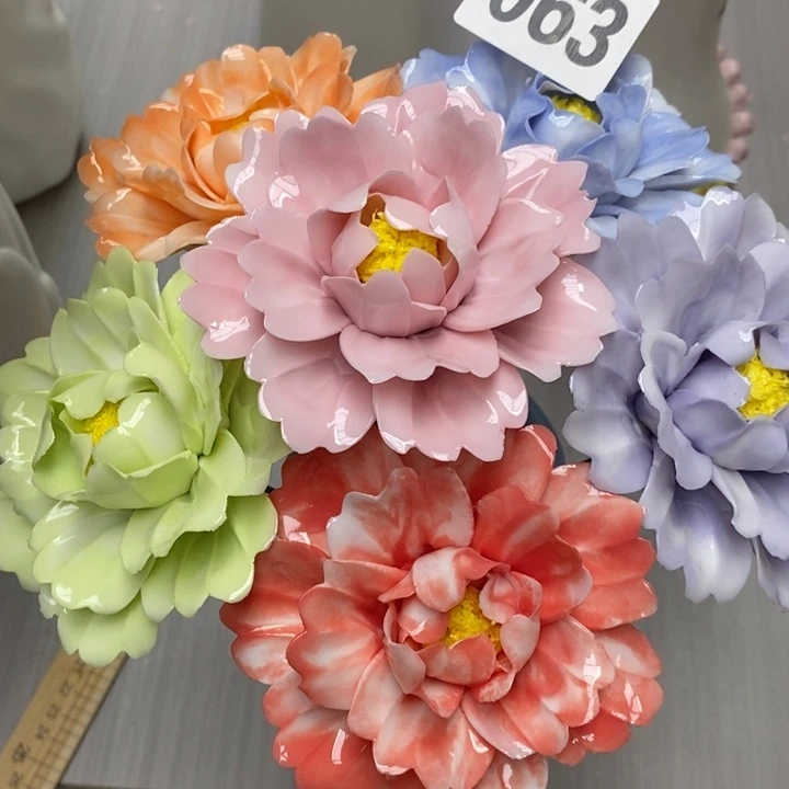 陶瓷陶瓷材料加工7朵混搭