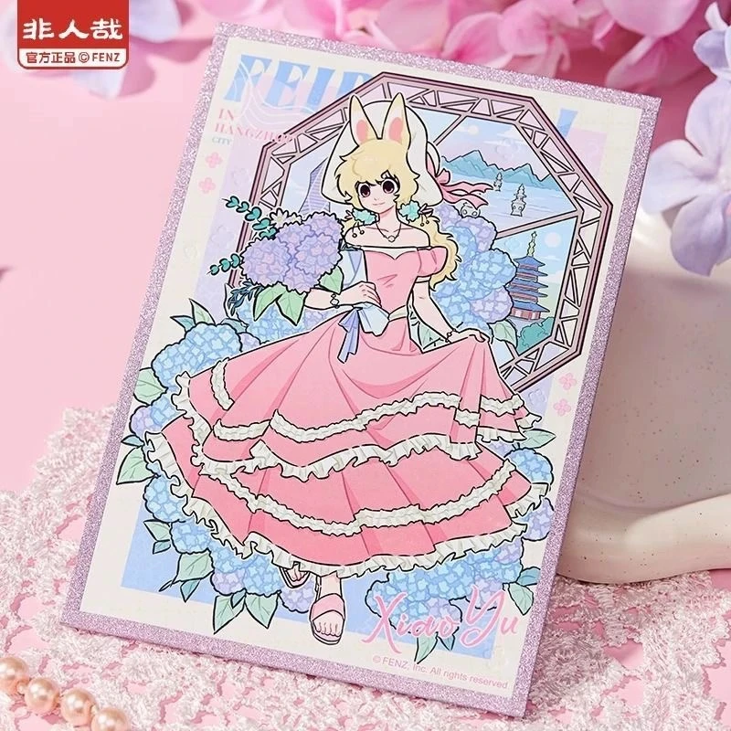 分子互动正品 非人哉无尽夏花系列马口铁徽章色纸挂件