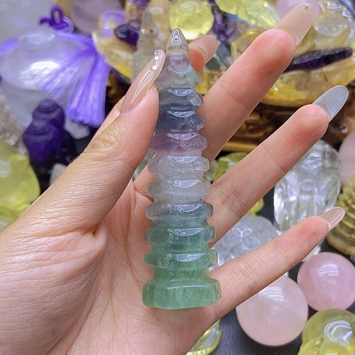 水晶珠宝半成品未镶嵌摆件