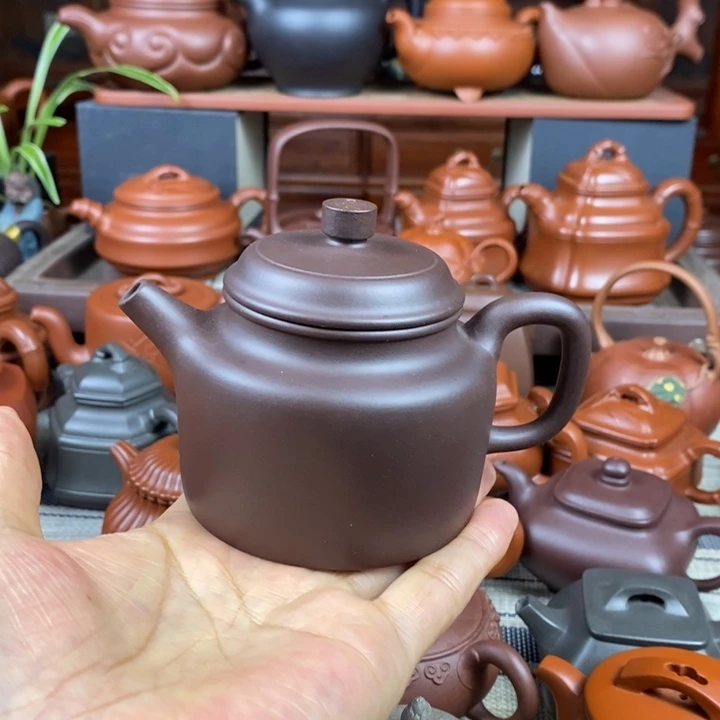 紫砂茶壶高德钟220cc原矿老紫泥特价