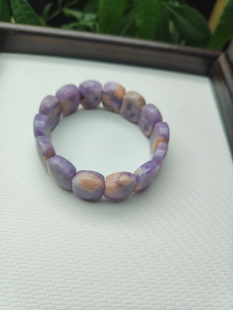 佘太翠丁香紫玉手牌微瑕不退换