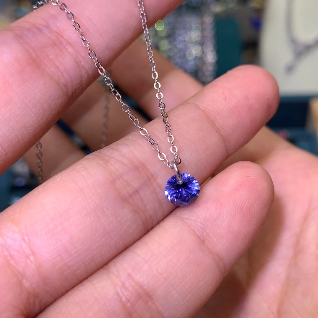 Q***X银S925镶嵌手链托帕石银链子