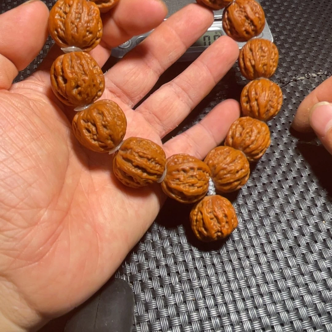 文玩核桃手串西瓜纹京八棱手持21