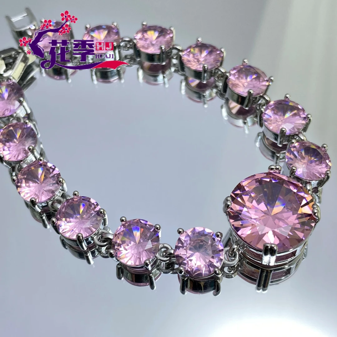 【花季】 原创高级艳彩粉干枯玫瑰手链ML183