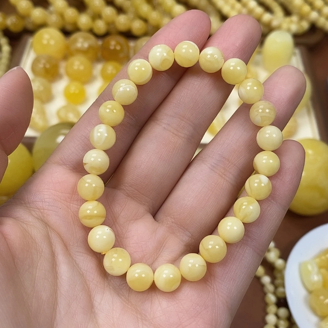 琥珀未镶嵌裸石浓蜡