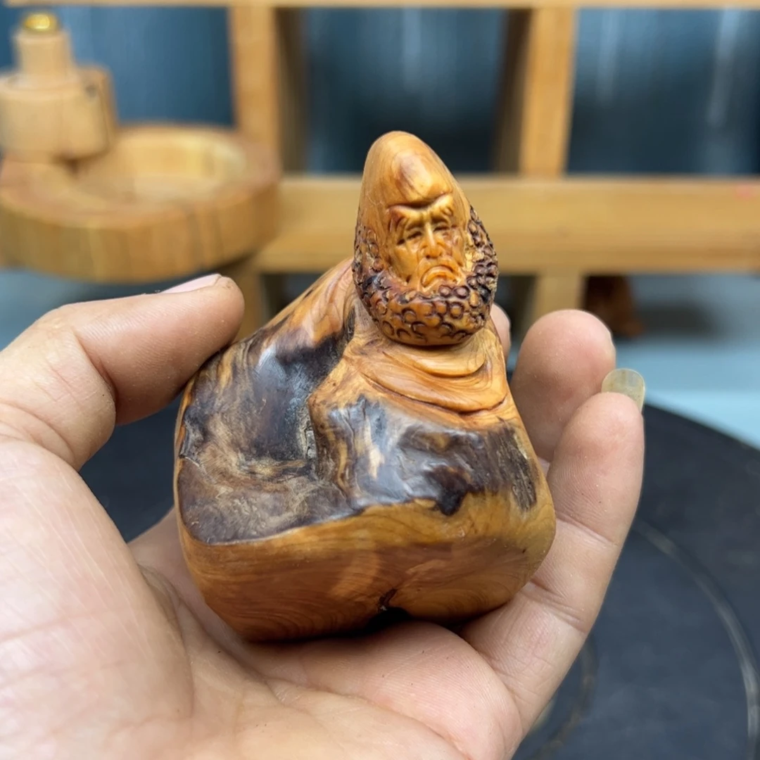 工***剑木崖柏木摆件手把件