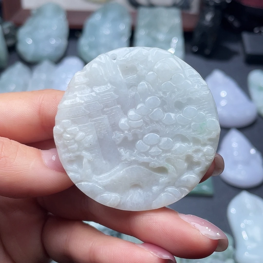翡翠未镶嵌颈饰翡翠