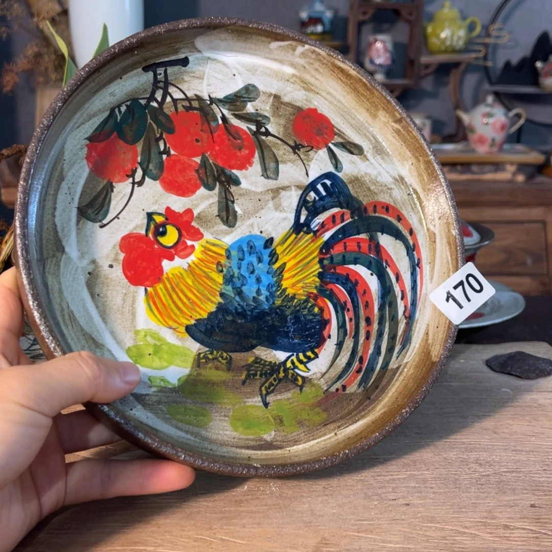 壶素浅陶瓷手工手绘