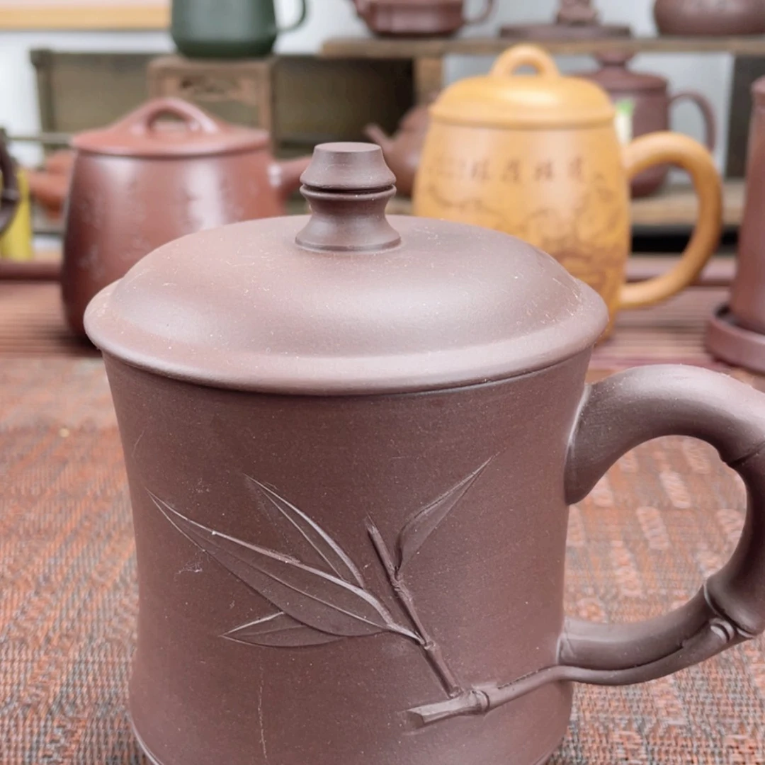 【闪购商品】紫砂茶杯宜兴原矿紫砂盖杯微瑕