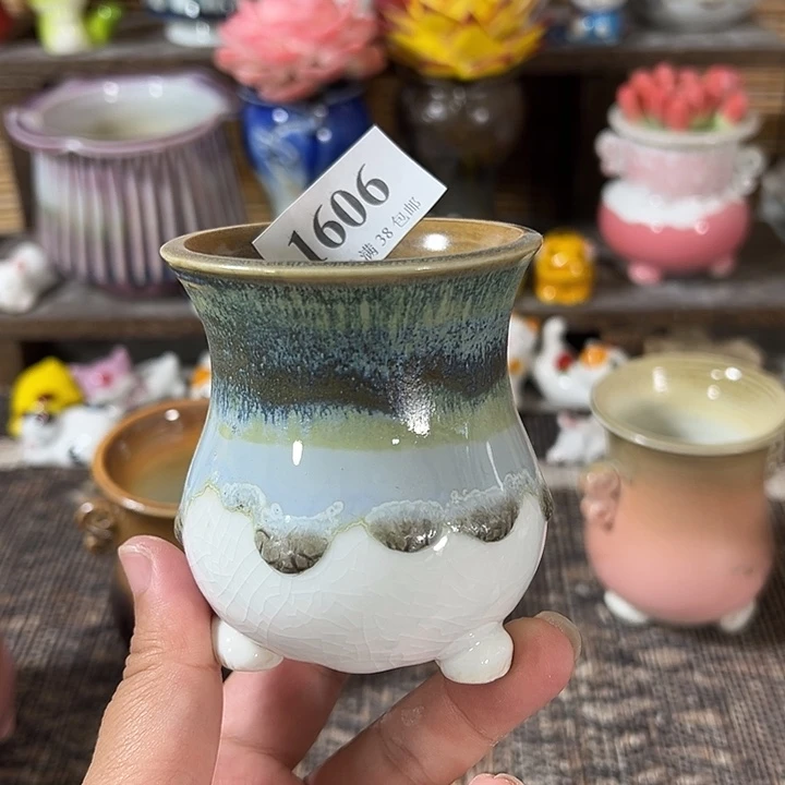 口6 手工花盆满30包邮