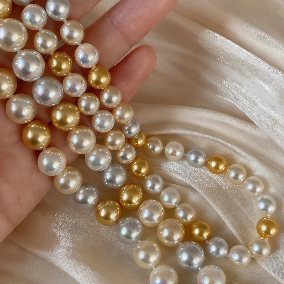 坠链均925银 【高端系列】白蝶皇后炫彩光感混彩珠珠高级感珠珠项链