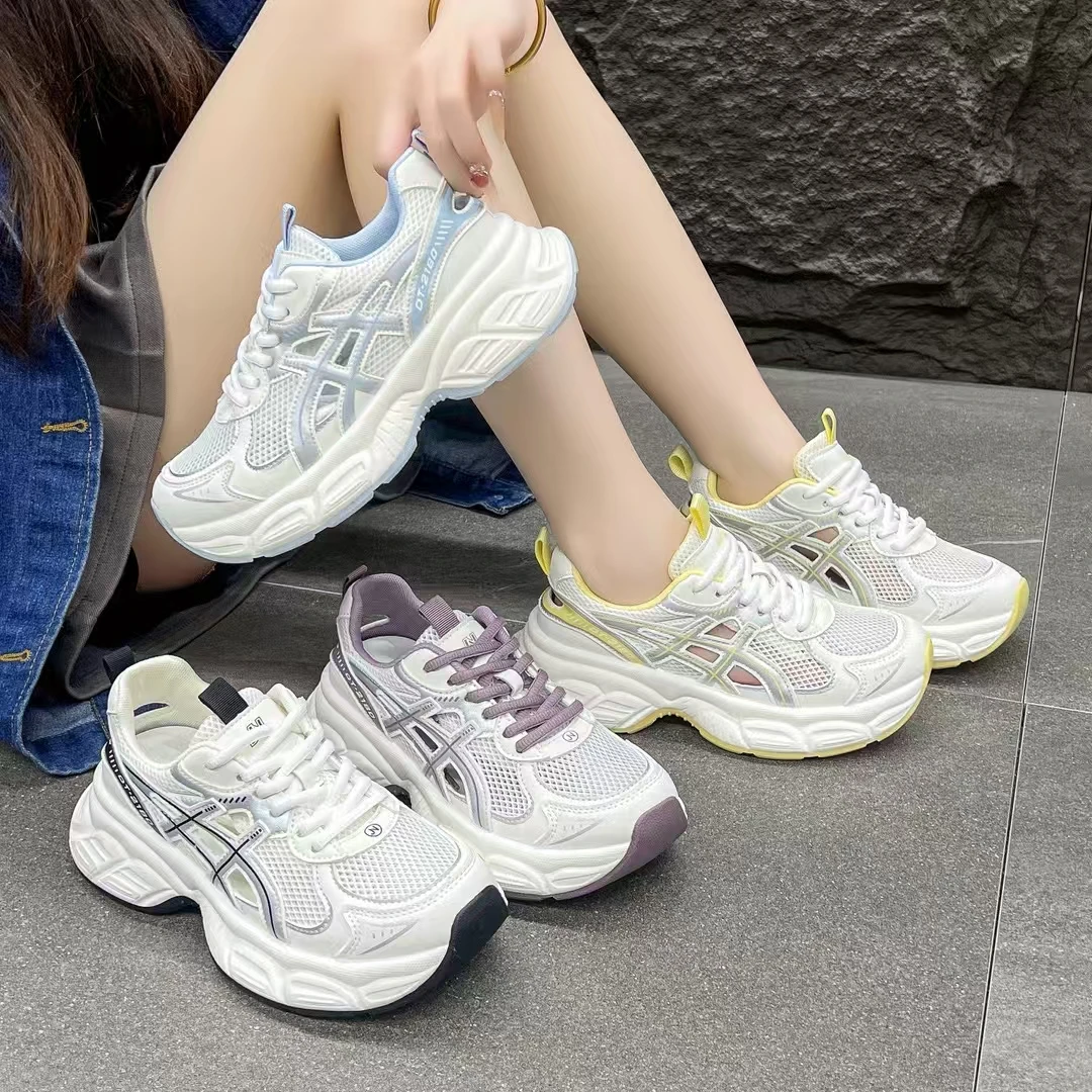 【黑三专属】2025新款厚底休闲透气网面镂空运动鞋百搭爆款888-55