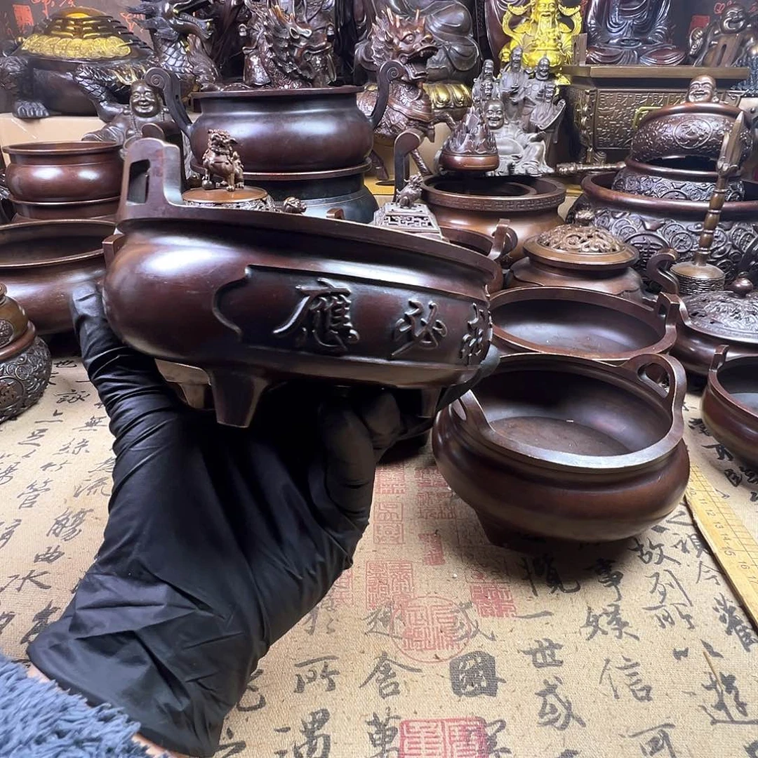 香炉 家用供香炉 风水摆件 聚宝盆 家居摆件