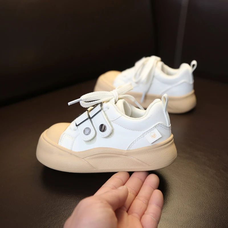 儿童板鞋2025年春季新款男童鞋子百搭运动鞋丑萌女童小白鞋休闲鞋