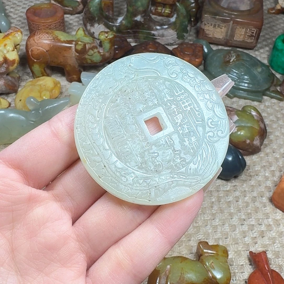 白玉菩提吊坠挂件