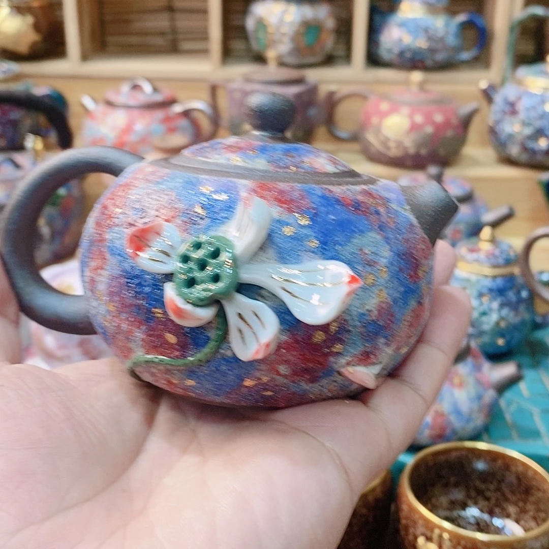 粗陶志野柴烧茶器