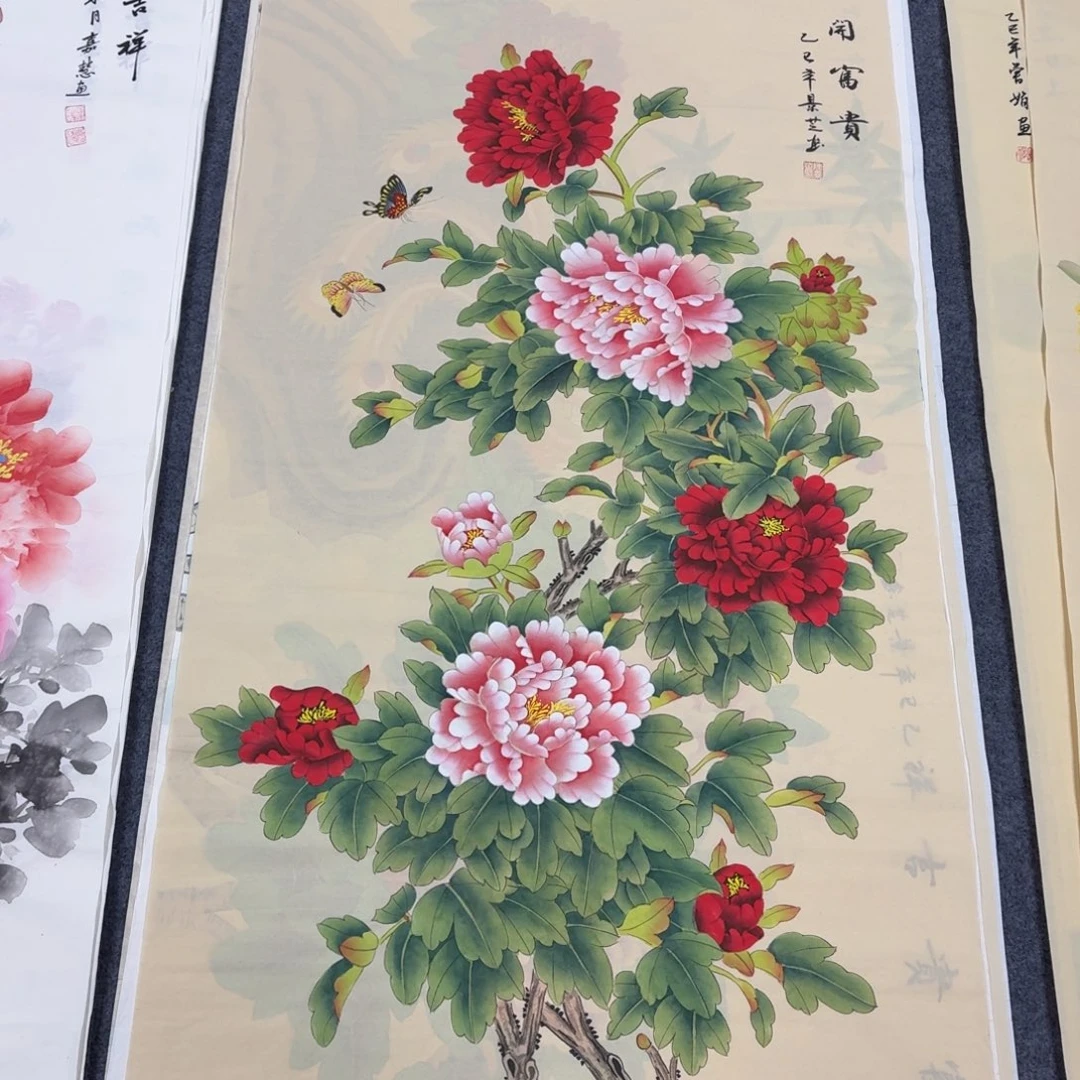 国画140×70工笔手绘画画画