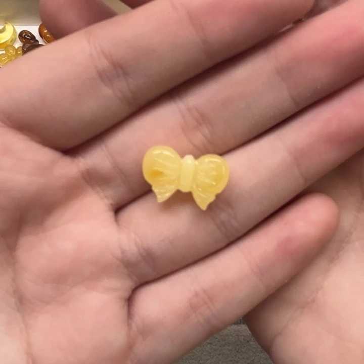 裸石琥珀未镶嵌嘻***玩天然蜜蜡配件