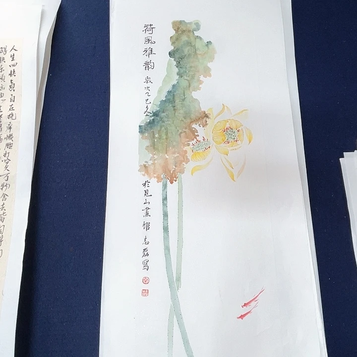 国画秦志磊国画禅意70/23